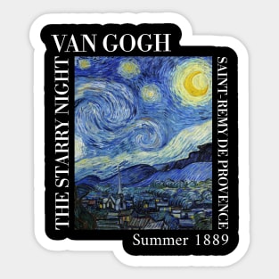 Van Gogh - The Starry Night Stylized T-Shirt Sticker